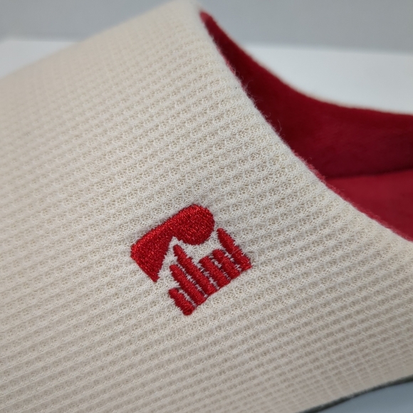 Rockdove slip on cream/red men's shoes , size medium 9/10 - Picture 7 of 11